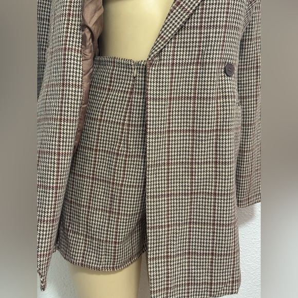 Promesa Brown Blazer Romper with Wrap Design - Picture 9 of 14